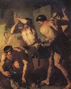 Luca  Giordano The Forge of Vulcan France oil painting artist
